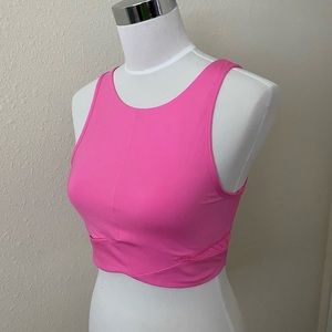 Lululemon Final Mile Crop Tank Pink sz 8